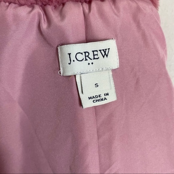 J. Crew • Gauva Berry Pink Faux Fur Vest - Picture 10 of 10